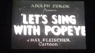 Popeye The Sailor Lets Sing With Popeye - Im Popeye The Sailor Man 1934