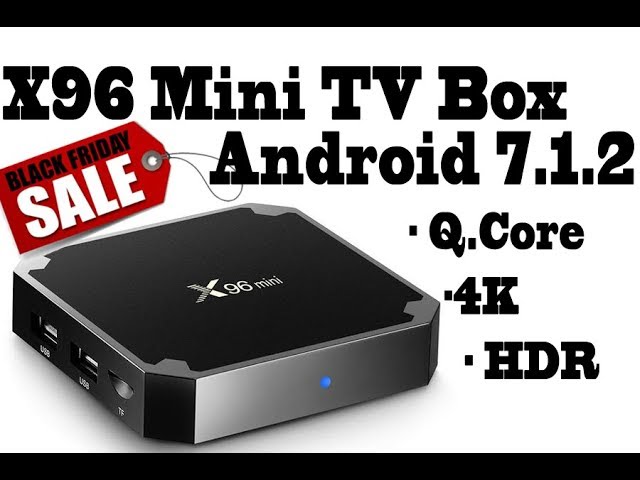 X96 mini 4k Tv Box Android 7.1.2 Quad Core S905W with HDR, 4K, H265, 2GB Ram,  16gb storage 
