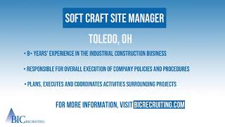 Soft Craft Site Project Manager - Toledo, OH 01.15.20 screenshot 5