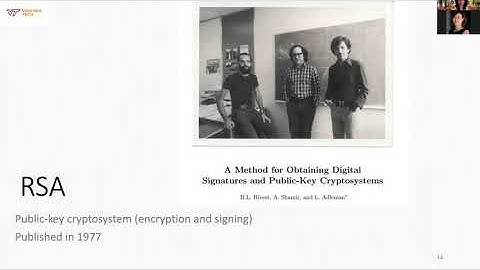 October 8 lecture video RSA by Danfeng (Daphne) Yao