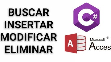 ACCES y C# Insertar, modificar, eliminar y buscar datos //  Base de datos acces en c#