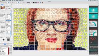Studio Artist 5.5 Automatic AI Art and Animation - Automatic Vector Shapes for Mosaics