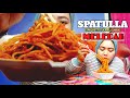 MUKBANG (SPATULLA) SPAGHETTI TULANG LUNAK+SOSIS BESAR PEDAS MELEDAK | MUKBANG INDONESIA (MIE PEDAS)