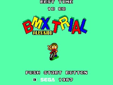 Alex Kidd: BMX Trial for SMS Walkthrough