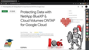Protecting Data with NetApp BlueXP & Cloud Volumes ONTAP for Google Cloud || [GSP876] || Solution