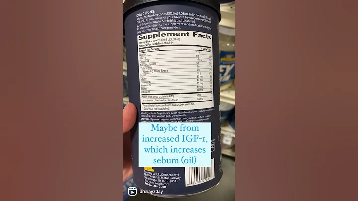 Protein powder causing acne? #shorts