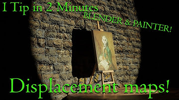 2 Minutes for 1 Tip || Brick wall with Displacement Maps || Substance Painter + Blender Tutorial