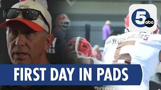 Browns Hit the Field in Full Pads on Training Camp Day 5