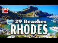 29 Best Beaches of RHODES, Greece ► Detailed Beach Guide, 13 minutes in Full HD