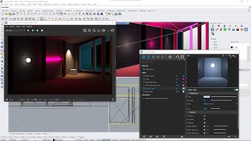 VRAY RHINO Videocourse - 08 - Artificial Lights, Rectangle, Sphere, Spotlight, Intensity, Shadows