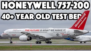 40  Year Old Flying Test Bed! Honeywell Boeing 757-200 action in Ottawa (YOW/CYOW)