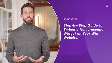 How to Embed a Numeroscope Widget on Wix Website | Divine API