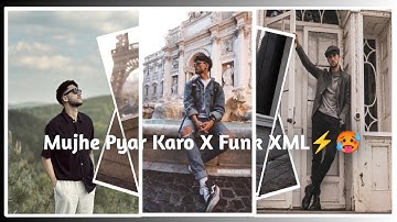 Mujhe Pyaar Karo X Funk Alight Motion Trending XML File⚡#youtube #viral #edit   @a4reditzz
