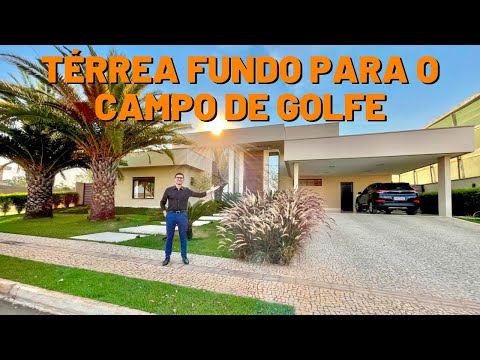 CASA TÉRREA LUXUOSA COM VISTA PARA O CAMPO DE GOLFE | À VENDA NO PORTAL DO SOL GREEN | GOIÂNIA