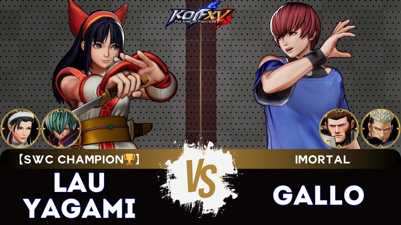 KOF XV ▰ LAUYAGAMI (Nakoruru/Shun'ei//Chizuru) 🆚 GALLO (Chris/Maxima/Goenitz)🎞️Replay Match - 2/26
