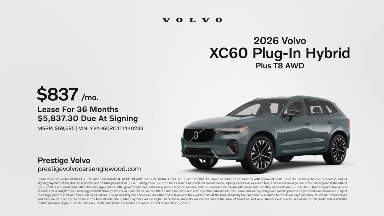 Volvo XC60 Plug-In Hybrid 01/15/2026 6765961