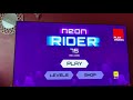 Playing neon rider getting awesome wins