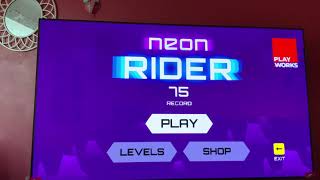 PLAYING NEON RIDER! Getting Awesome Wins! screenshot 4