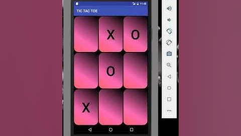 TIC TAC TOE GAME || ANDROID GAMES || PROJECT IDEAS || MOBILE GAMES || ANDROID STUDIO