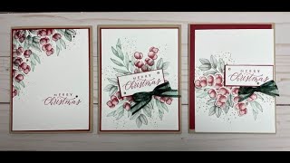 Forever Fern Trio of Christmas Cards