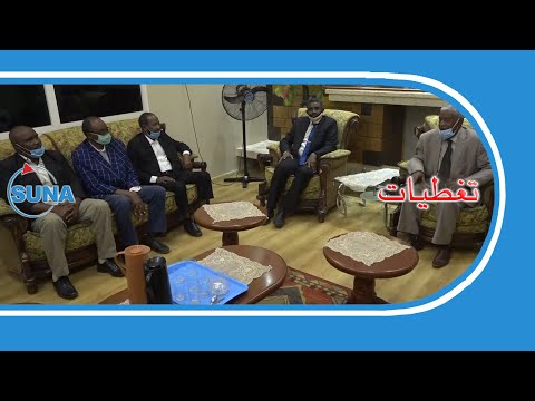 السودان سونا مفرح يتلقي والي ولاية الجزيرة