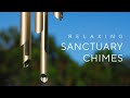 Unwind and destress with the soothing sounds of sanctuary chimes in a peaceful forest