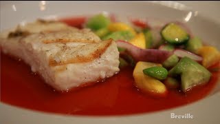 Breville -- Chef Mike Anthony's Grilled Halibut and Beet Dashi Recipe, Road to the Recipe