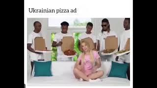 5 black men ukrainian pizza ad (not related to piper perri at all)