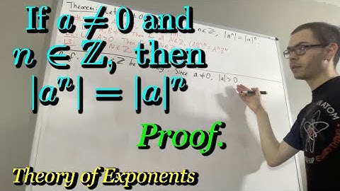 Proof that |a^n| = |a|^n if a ≠ 0 and n is any integer (ILIEKMATHPHYSICS)