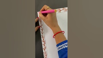 Front page border design,title page border  #projectfiledecoration #border_design #shorts #indietube