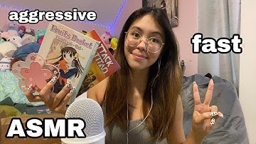 ASMR | Underrated Fast Aggressive Triggers: Sticky and Scratch Tapping, Tracing, Gripping