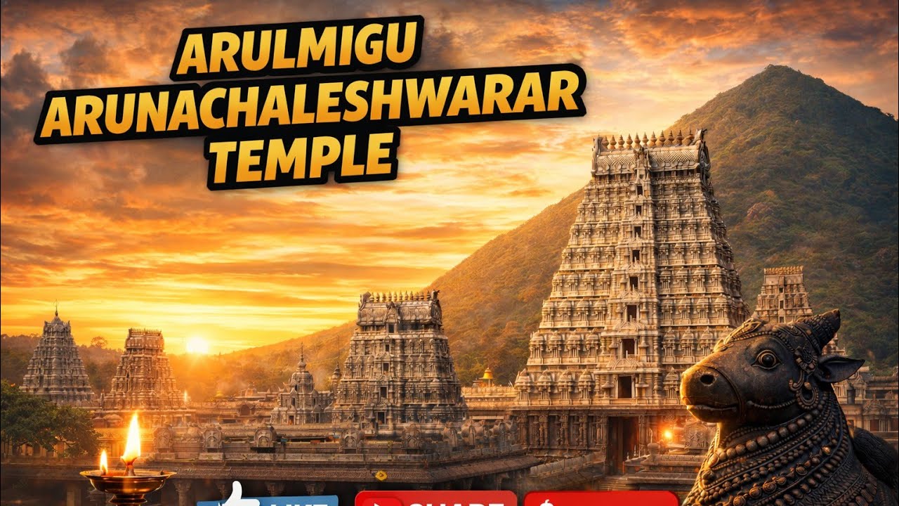 🕉️ Arulmigu Arunachaleshwarar Temple Tiruvanamalai 🔱🔥 Powerful Shiva Temple @suniltandon5545 