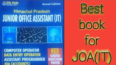 Best Book for JOA IT Exam