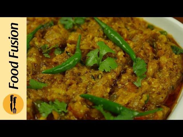 BBQ Baingan (brinjal) Ka Bharta  Recipe By Food Fuision class=