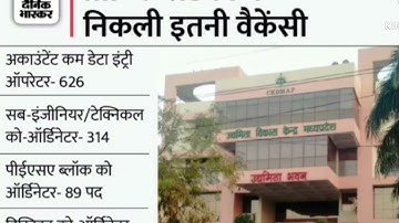 M.P सेडमैप में निकली बम्पर नौकरीयों के लिए अवसर