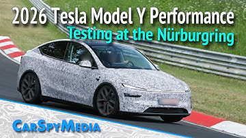 2026 Tesla Model Y Juniper Performance High-Powered Prototype Caught Testing At The Nürburgring