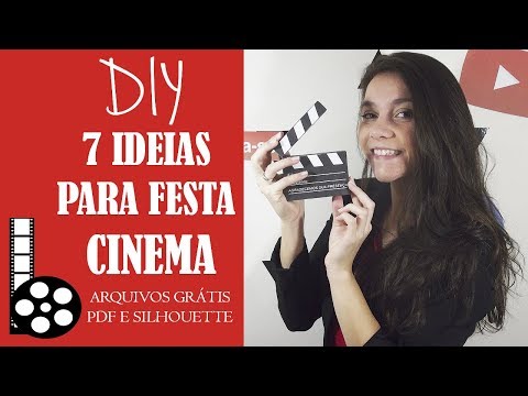 DIY 7 IDEIAS PARA FESTA CINEMA -  PAPELARIA PERSONALIZADA - BRUNA GAMBARINI