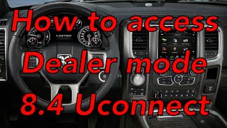 2018 Dodge Ram 1500 8.4 Uconnect How to access dealer mode. (hidden feature) screenshot 4