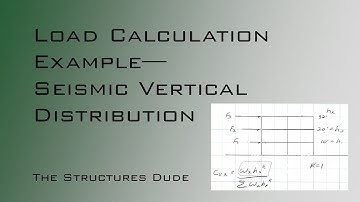 Load Calculation Example: Seismic Vertical Distribution