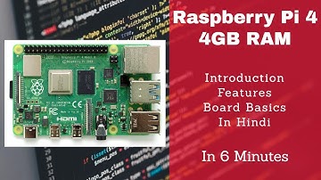 Introduction To The Raspberry Pi 4 B (4GB) Board | Raspberry Pi Tutorial Part 1 | Hindi
