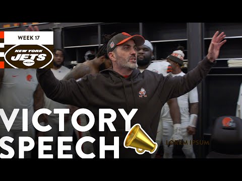 Kevin Stefanskis Victory Speech vs. New York Jets TNF 