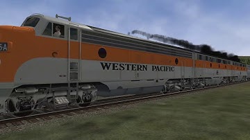 WESTERN PACIFIC CALIFORNIA ZEPHYR-OPEN RAILS TRAIN SIMULATOR