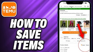How To Save Items On Temu
