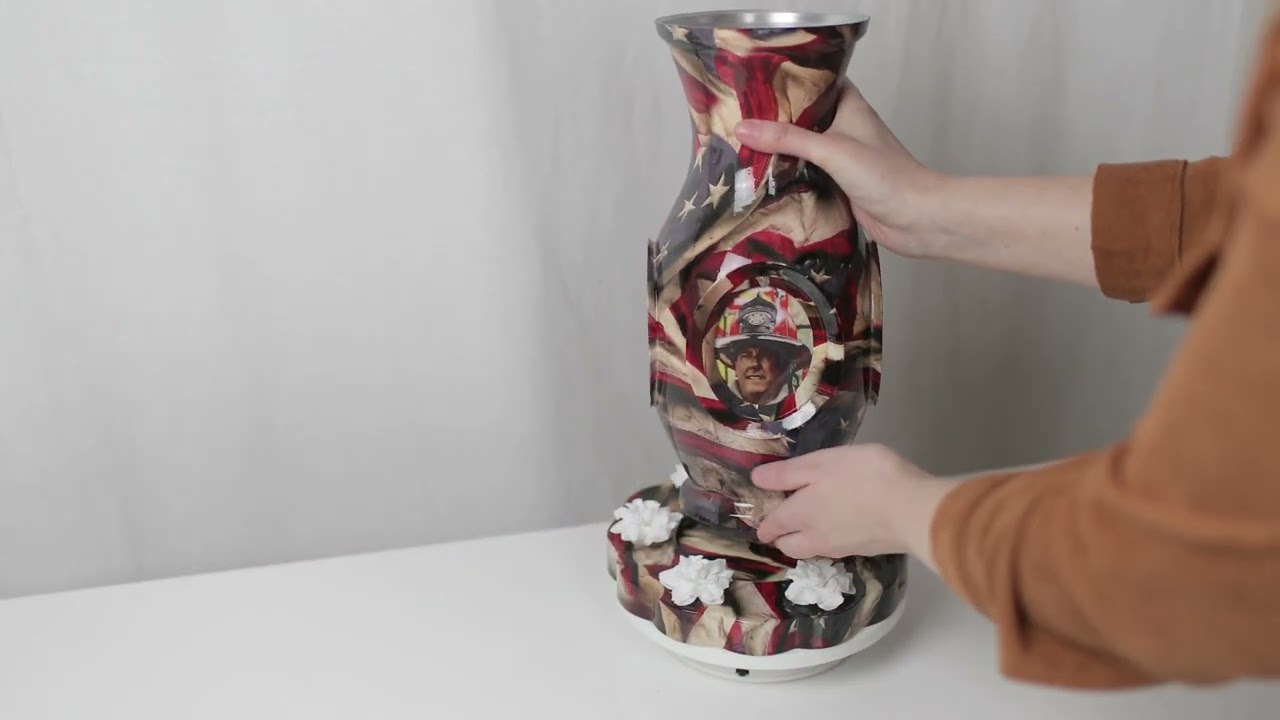Vases of Life Veterans First Responders Cremation Urn at Urns Northwest