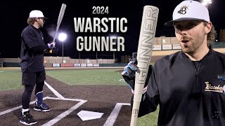 Hitting with the 2024 Warstic Gunner | BBCOR Baseball Bat Review (new BBCOR distance PR)
