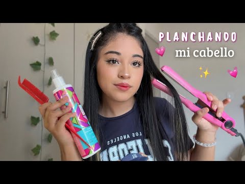 ASMR acompáñame a planchar mi cabello 💆🏻‍♀️🌸