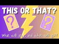 This or That #1: Which will stay and which will go? | Decluttering my Decks