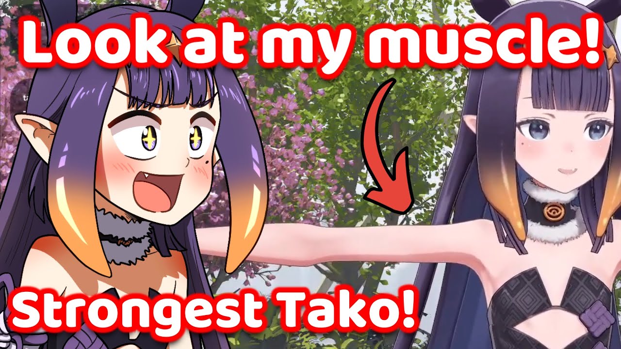 Ina has been hitting the Gym lately to fix her Elbow Issue! (Hololive)