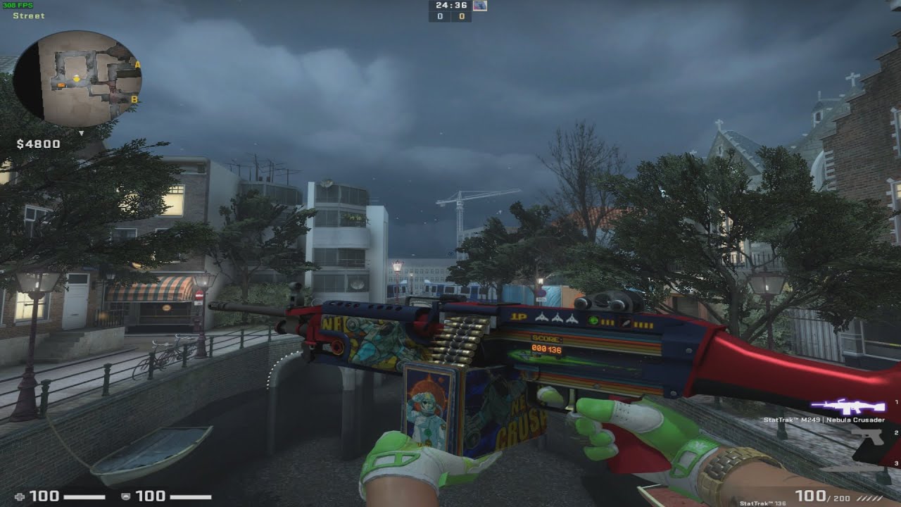 CS:GO - StatTrak M249 Nebula Crusader Minimal Wear Showcase