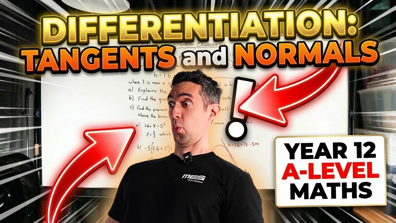 Differentiation: TANGENTS and NORMALS | Year 12 A-level Maths